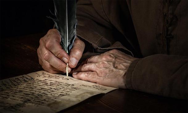 Un moine écrivant une langue ancienne. (Thomas Mucha / stock Adobe)