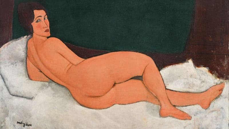 Peintures les plus chères - Nu couché (sur le côté gauche) - Amedeo Modigliani