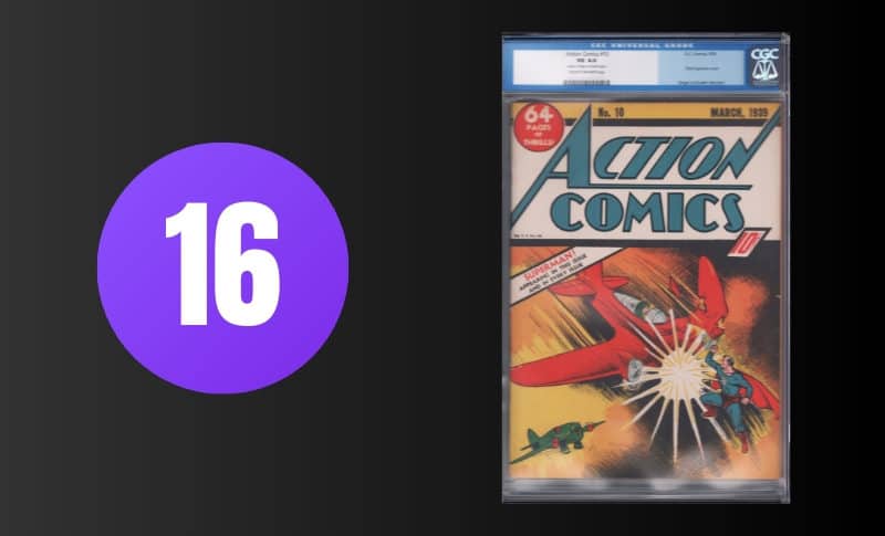 Les bandes dessinées les plus chères - Action Comics #10