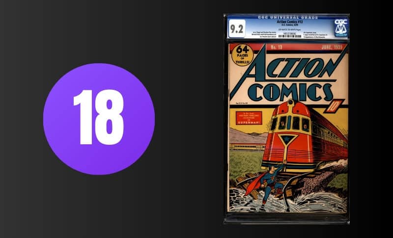 Les bandes dessinées les plus chères - Action Comics #13