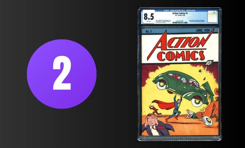Bandes dessinées les plus chères - Action Comics #1 8.5