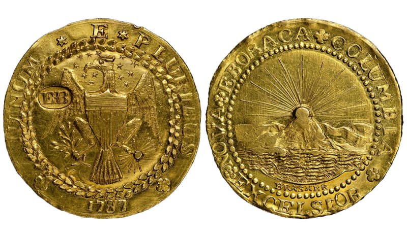 Les pièces les plus chères - Brasher Doubloon (1787)