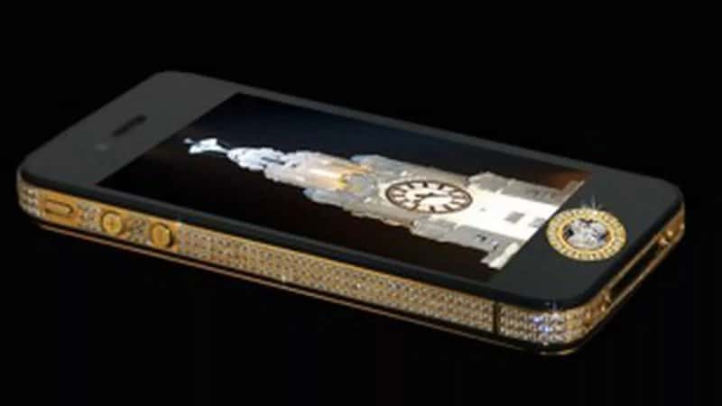 Les téléphones les plus chers - Stuart Hughes iPhone 4s Elite Gold