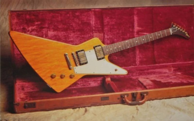 Les guitares les plus chères - Gibson Korina Explorer 1958 - 1,1 million de dollars