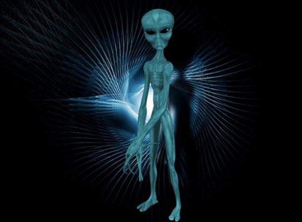 Représentation d'un extraterrestre par un artiste.