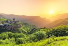 The Tatev Monastery in Armenia is home to the mysterious Gavazan Column, a medieval seismograph created to warn the monks of an approaching earthquake. Source: Goinyk / Adobe Stock