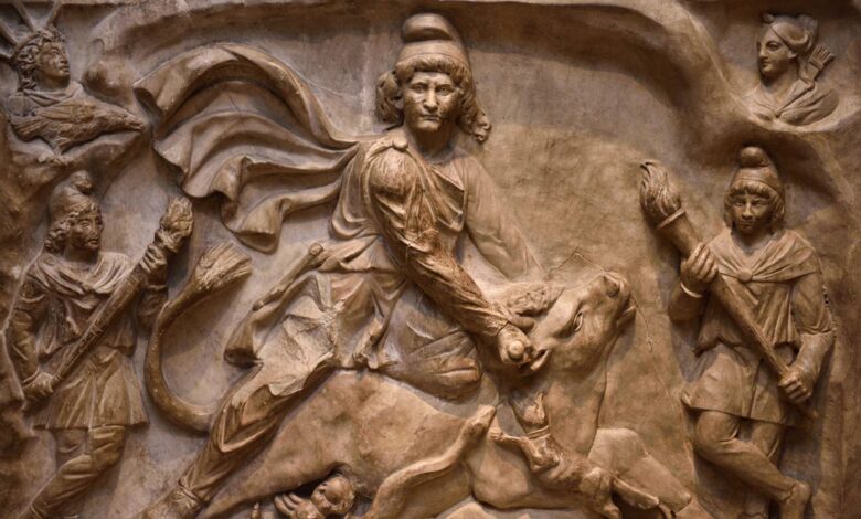 Mithra slaying the bull.