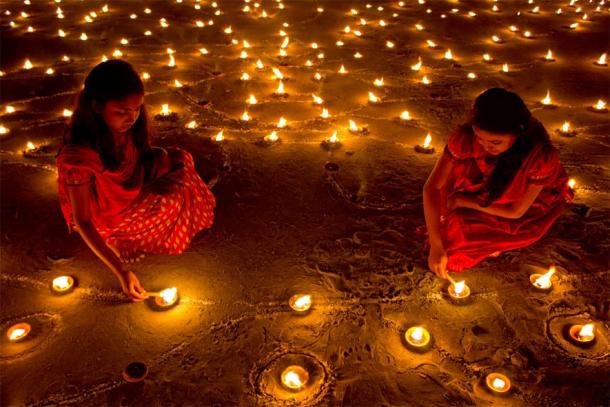 Diwali, la fête des lumières. (Domaine public)