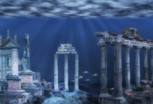 Atlantis underwater ruins