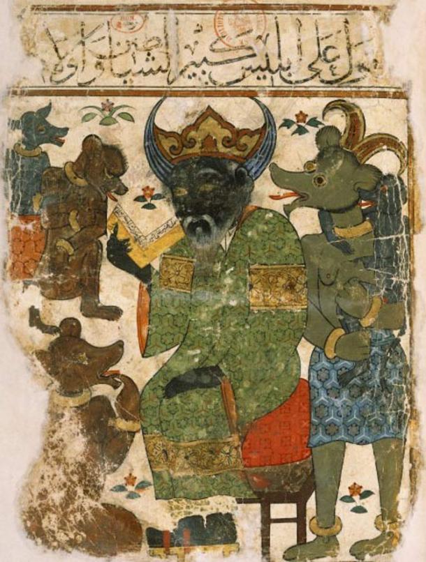 Illustration d'Iblis plus connu sous le nom de Diable.