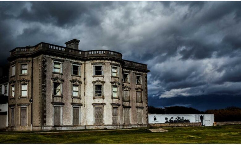 The eerie mansion that is today known as Loftus Hall.