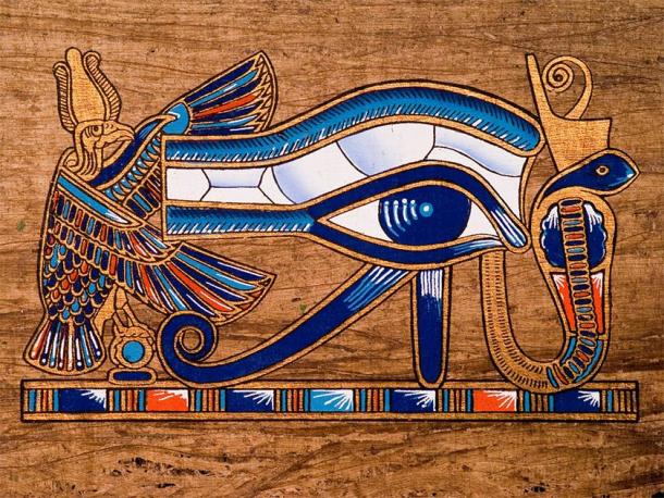Le célèbre oeil d'Horus peint sur un morceau de papyrus (Jose Ignacio Soto / Adobe Stock)