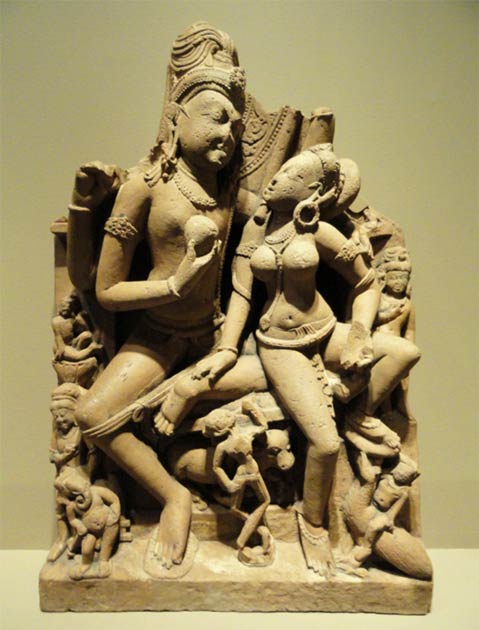 Shiva et Parvati, Dynastie Gurjara-Pratihara de Kannauj, Uttar Pradesh, Inde, 9ème au début du 10ème siècle, Musée d'art Nelson-Atkins. (Daderot / CC0)