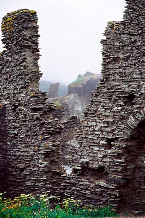 Ruines de Tintagel, Angleterre. 