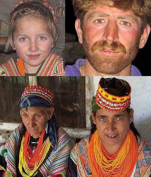 Individus de la culture Kalash.