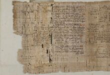 The Rhind Mathematical Papyrus. Source: The British Museum / CC BY-NC-SA 4.0.