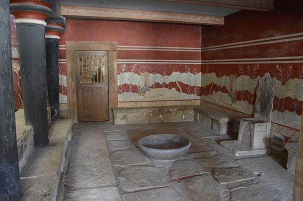 Salle du trône du palais minoen de Cnossos (CC BY 4.0)