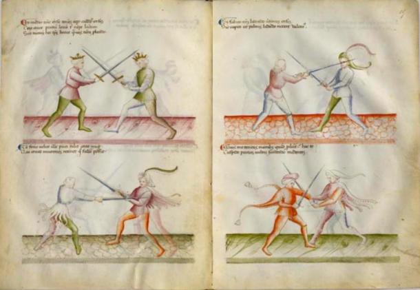 BnF MS Latin 11269 est le seul manuscrit de la Fleur de la Bataille qui soit en couleur. (Michael Chidester / Domaine public)