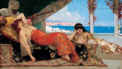 Painting by Jean-Joseph Benjamin-Constant, Orientalism genre, representation of The Book of Exposition. Source: Jeangagnon / Public Domain.