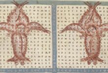 Rabanus’ pattern poem a square text on angels. (Goodbichon / Public Domain)