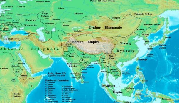 L'Empire de Pala en 800 après J.-C.