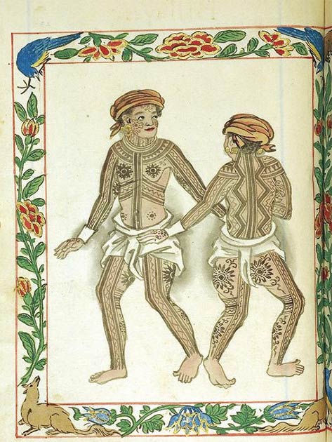 Pintados des Visayas (Leyte ou Samar) (Codex Boxer / Domaine public)