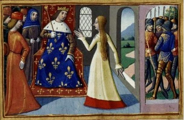 Jeanne d'Arc rencontre Charles VII, le roi de France. 