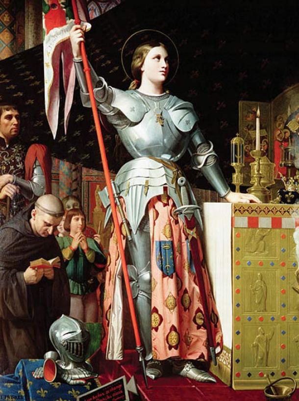 Jeanne d'Arc au couronnement de Charles VII. (1854) Par Jean Auguste Dominique Ingres. 