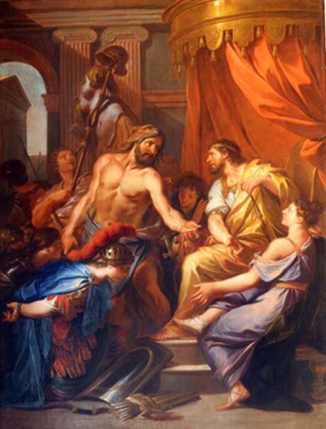 Hercule apporte à Eurythée la ceinture de la reine des Amazones par Daniel Sarrabat
