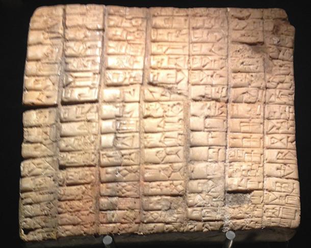 Une tablette de l'ancienne ville d'Ebla. (Codas / CC BY-SA 4.0)