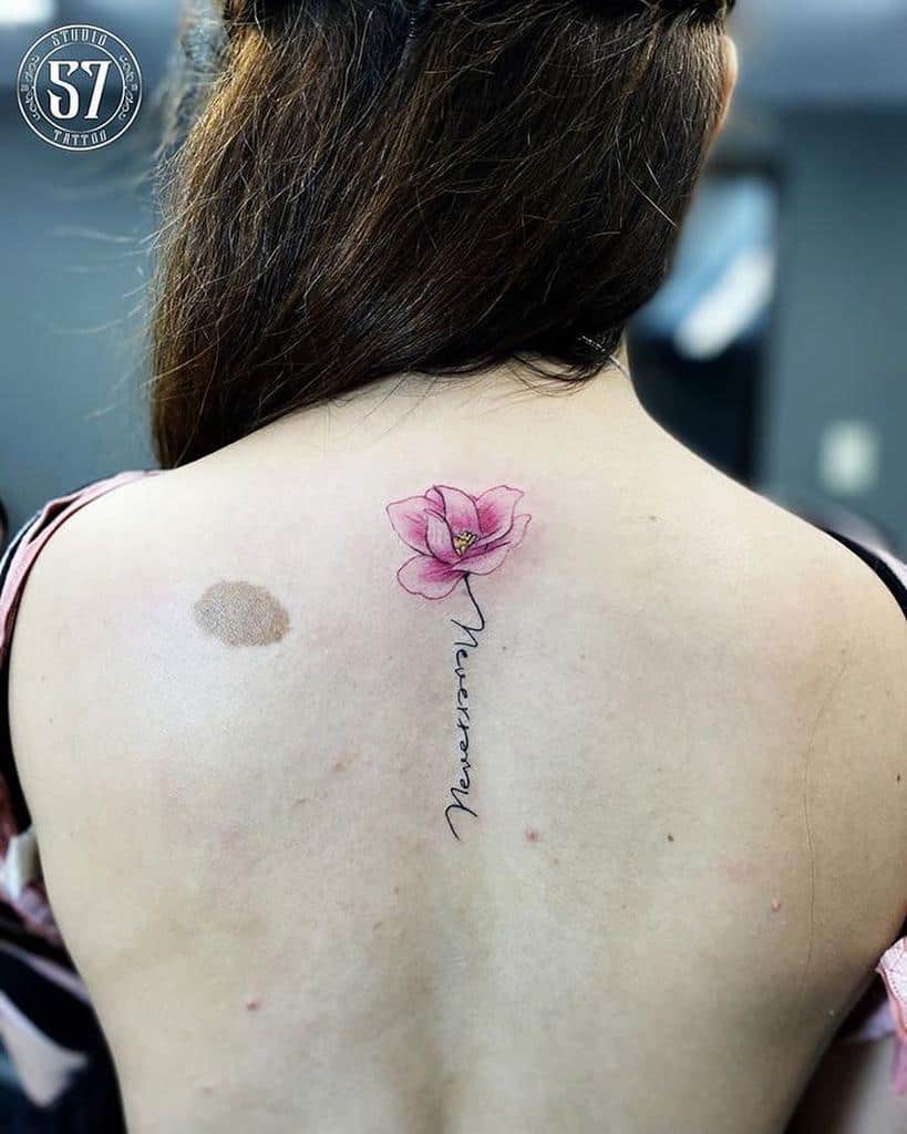 dos magnolia tatouages omartstudio57