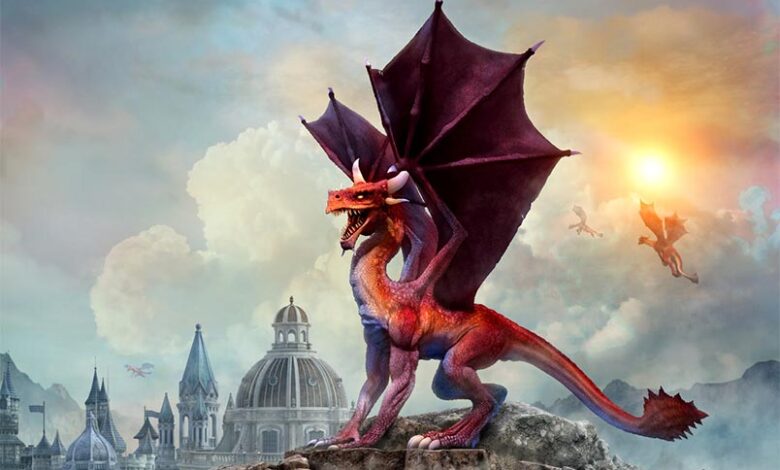 The legendary Welsh dragon. Credit: warpaintcobra / Adobe Stock