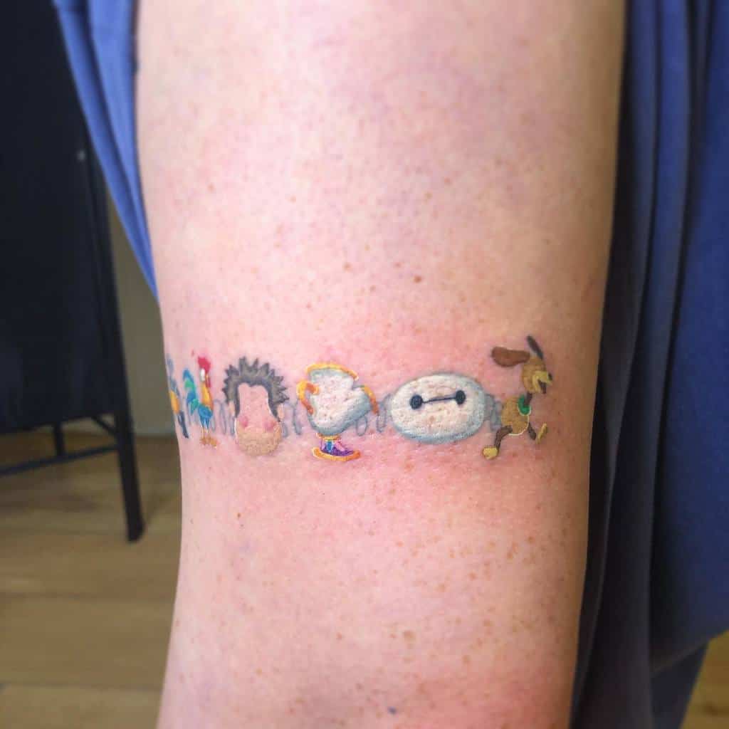 Les petits tatouages mignons de Disney courtisent le site de Dicksontattoo