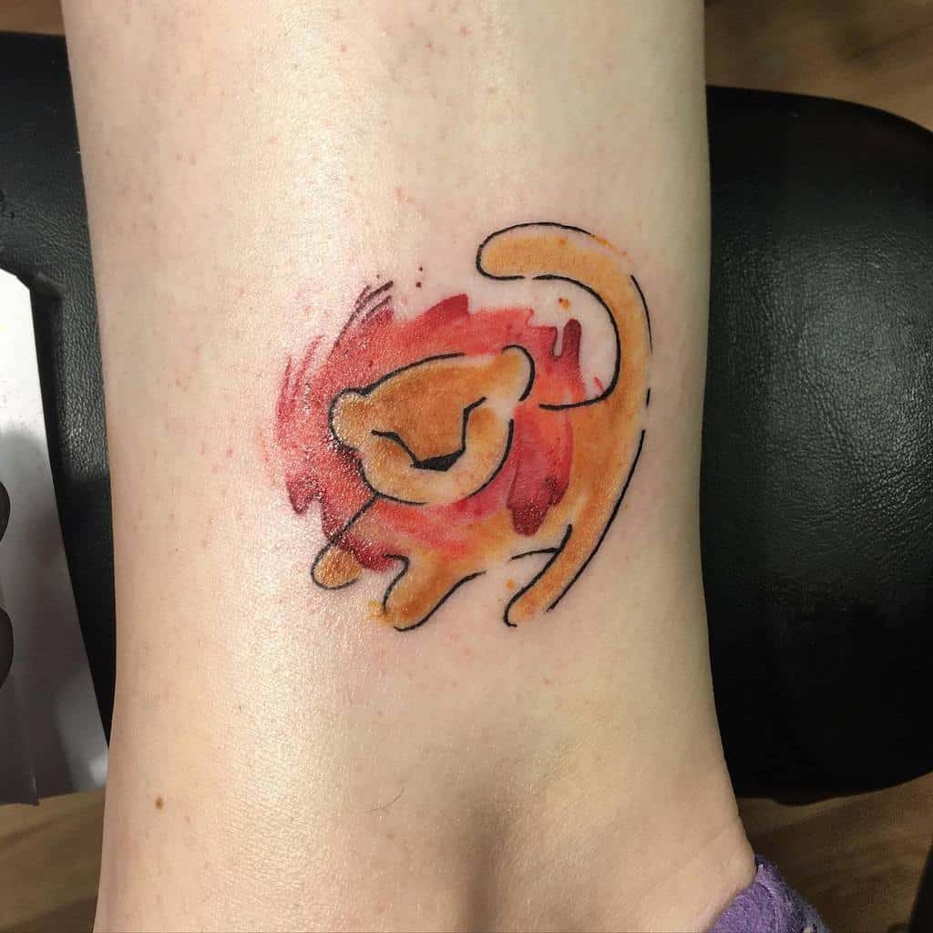 Petits tatouages du roi lion Disney xmillymitchellx