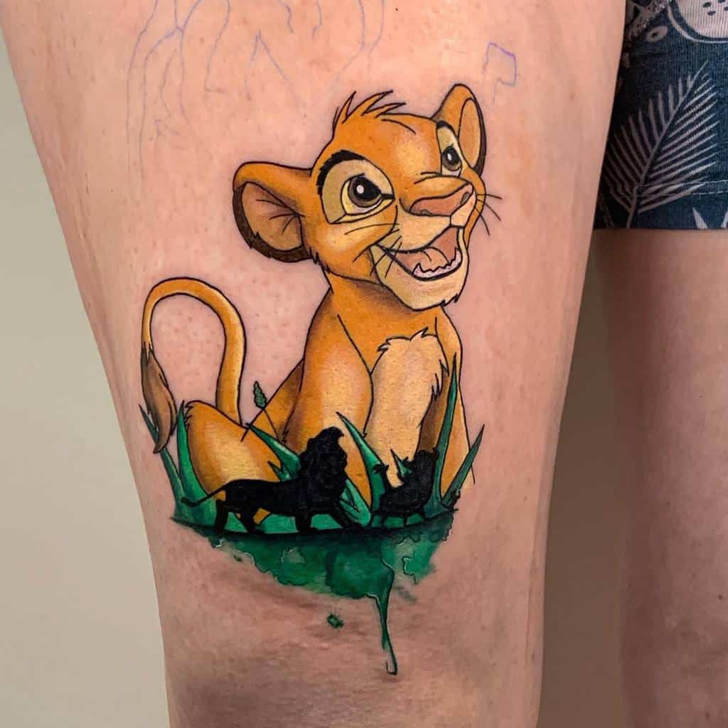 Petits tatouages du roi lion de Disney sherilyn_ink