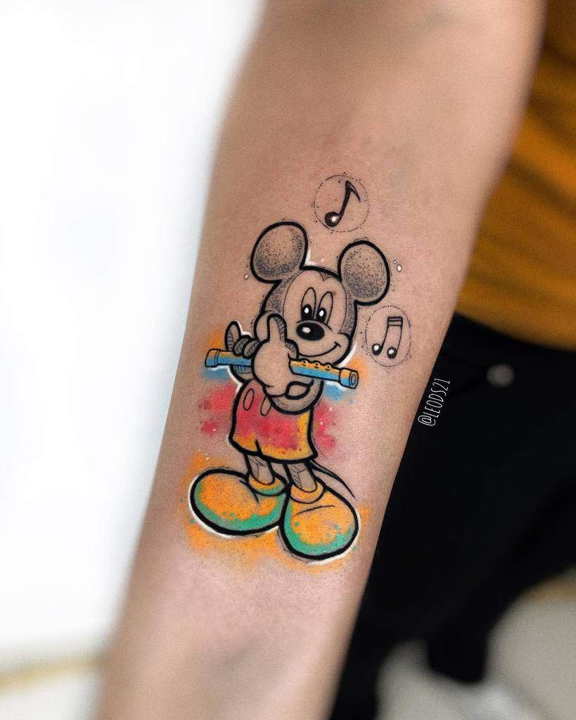 Petits tatouages Disney à l'aquarelle leods21