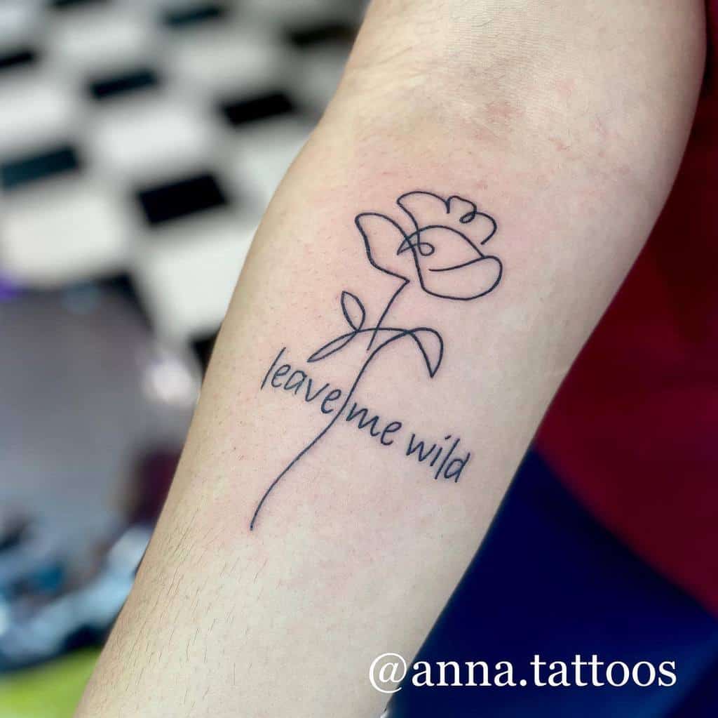 linework simple rose tattoos anna.tattoos