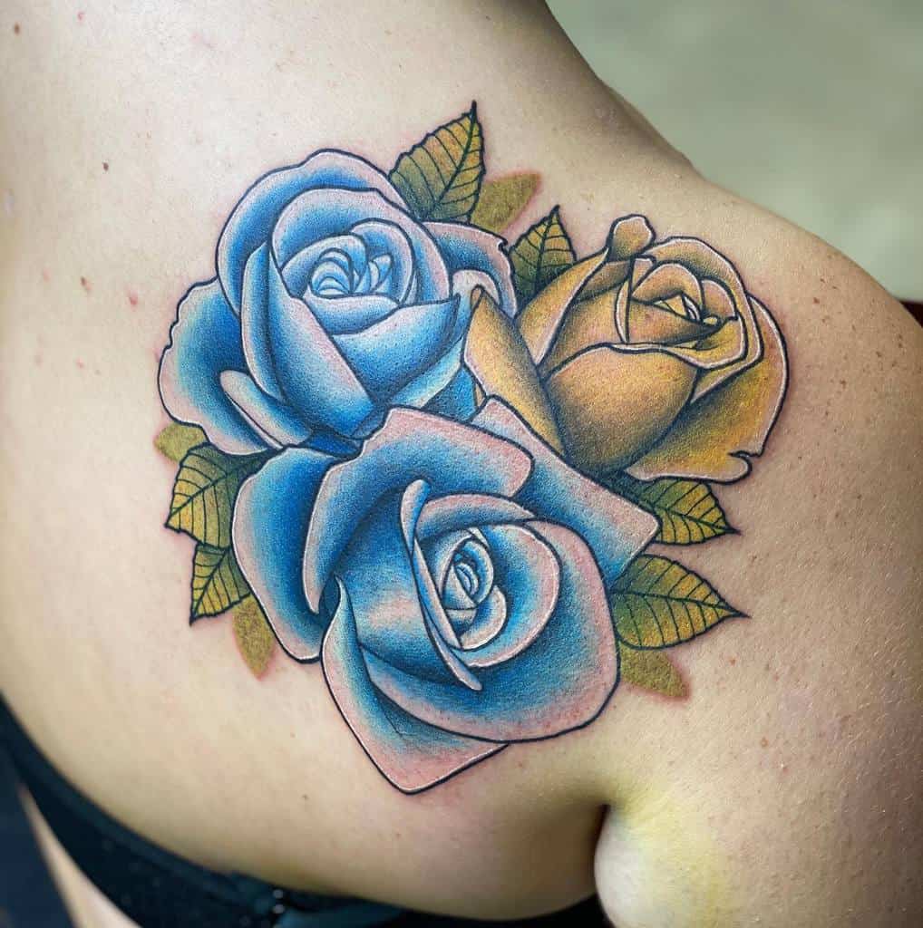 dos rose bleu tatouages poopsparagus