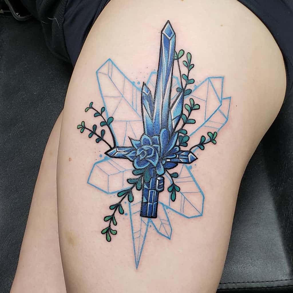 tatouages de roses bleues sur les jambes marcus_van_royse