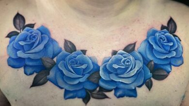 Top 81 Best Blue Rose Tattoo Ideas – [2020 Inspiration Guide]