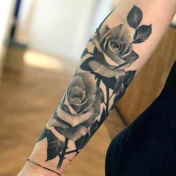tatouages réalistes de vigne rose igorscaglia