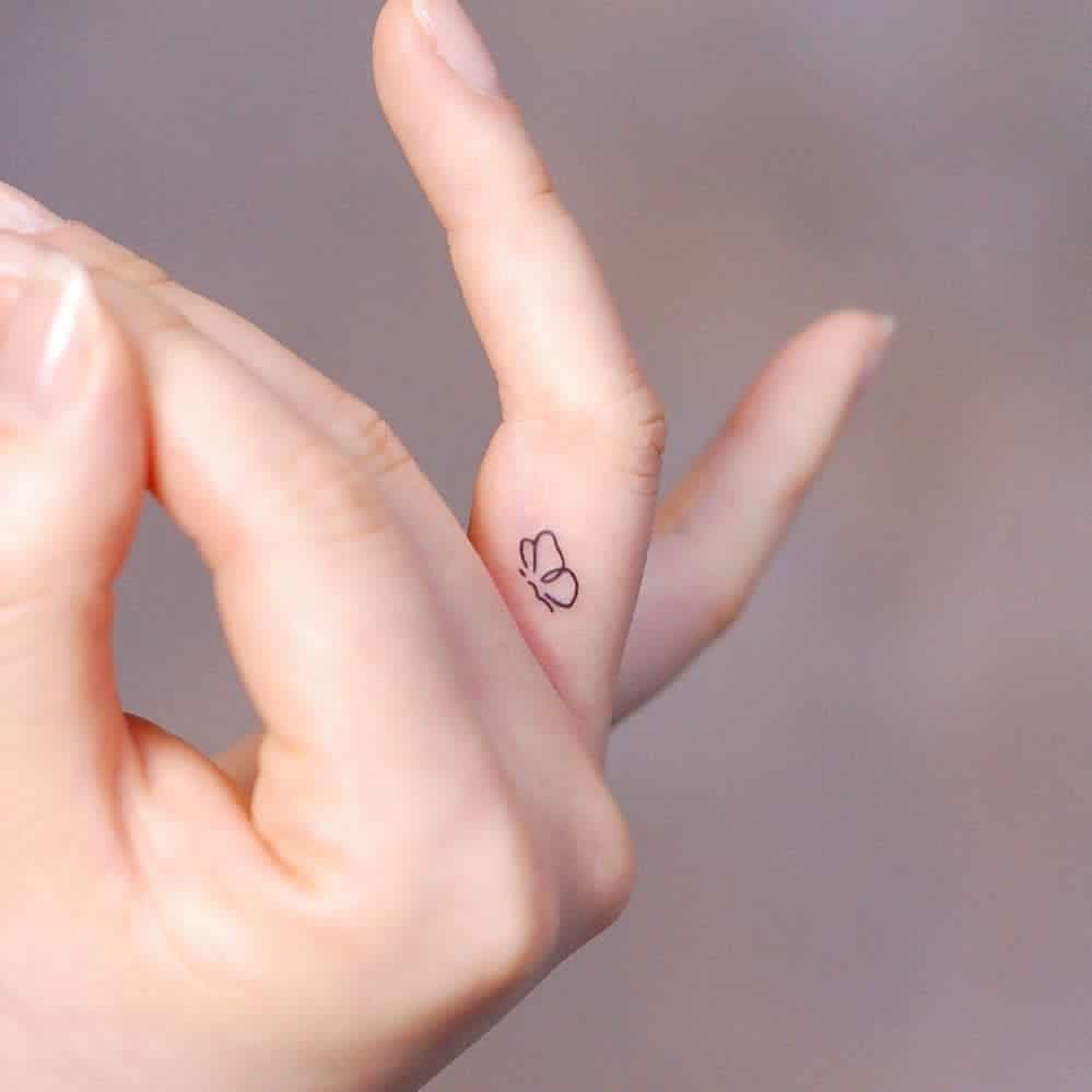 Tatouages de petits doigts frais wittybutton_tattoo