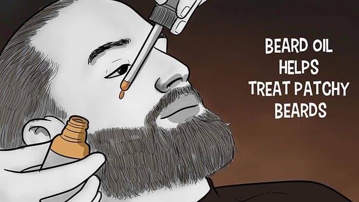 L'huile de barbe aide à soigner les barbus tachetés