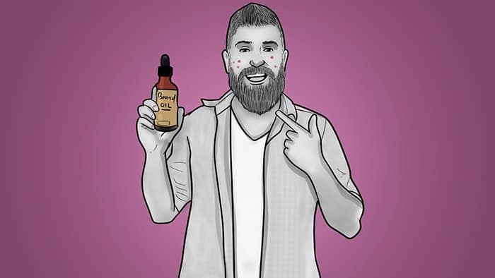 L'huile de barbe aide à lutter contre l'acné