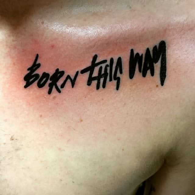 Blackwork Born This Way Tattoos Richieboy 86