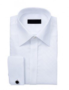 chemise à boutons en tissu oxford blanc