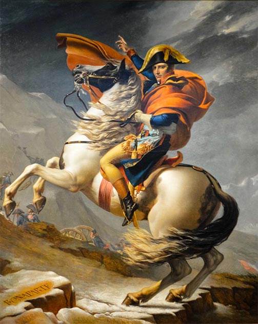 Napoléon à cheval (qui pourrait être de race vénitienne). (CC BY 2.0)