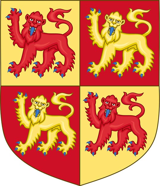 Les armes de la maison royale des Gwynedd ont traditionnellement été utilisées pour la première fois par le père de Llywelyn. (Sodacan / CC BY-SA 3.0)