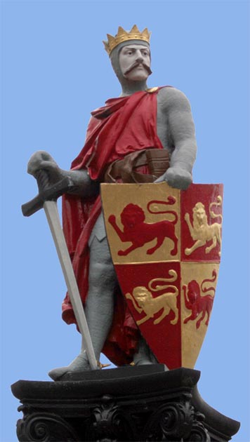 Une statue de Llywelyn le Grand, Conwy. (Rhion Pritchard / Domaine public)
