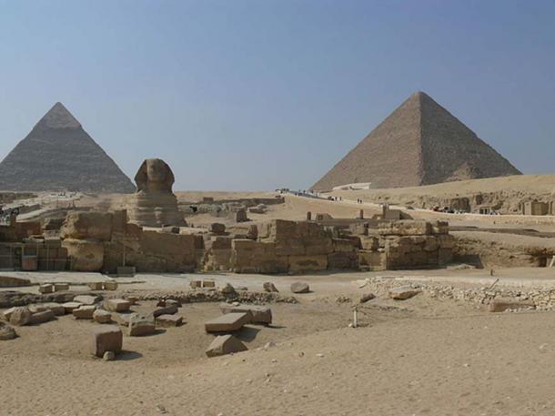 Le temple du Sphinx de Gizeh.